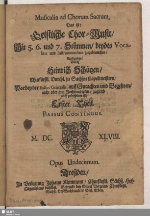 Bassus Continuus.
