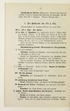 3. Die Kaiserzeit: bis 476 n. Chr.