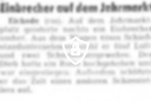 Einbrecher auf dem Jahrmarkt