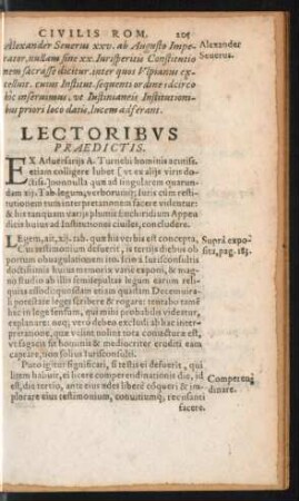Lectoribus Praedictis.