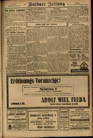 Dritte Ausgabe vom Sonntag, den 30. März 1924.