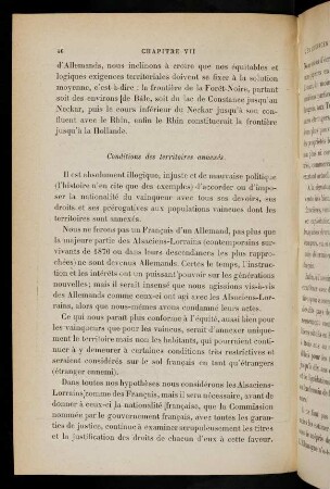 46-55, Conditions des territoires annexés; ...