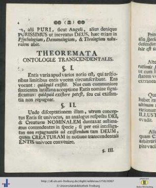 Theoremata.