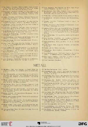 Metall (Nr. 124-165)