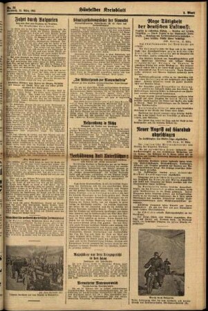 Zweite Ausgabe vom Mittwoch, den 12. März 1941.