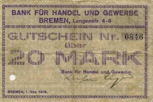 Gutschein - 20 Mark