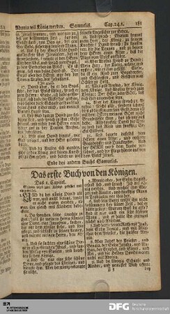 Das erste Buch von den Königen.