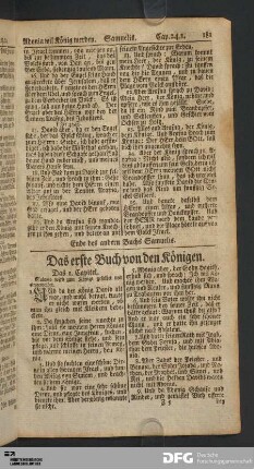 Das erste Buch von den Königen.