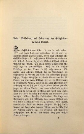 Geschichte der Familie Eckart : Bearbeitet von Theodor Eckart. Fortgesetzt und herausgegeben von Rudolf Eckart. Mit dem Bildnisse Theodor Eckart's, 1