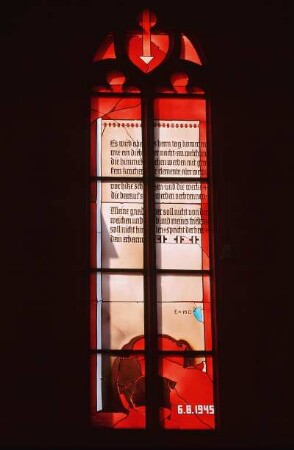 Deutschland. Baden Württemberg. Heidelberg. Altstadt. Heiliggeistkirche. Kirchenfenster