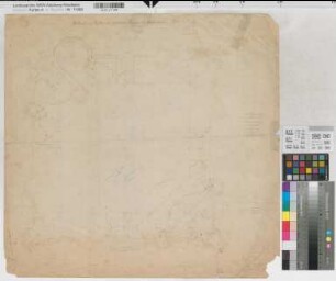 Soest (Soest) Wiesenkirche Aufbau des südlichen Turmes Werkriß 1862 o.M. 60 x 63 kol. Zeichnung Staatshochbauamt Soest
