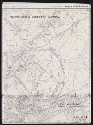 Ostfriedhof, Wuppertal: Planungsunterlage: Deutsche Grundkarte Wuppertal-Nächstebreck, Blatt 6 1:5000