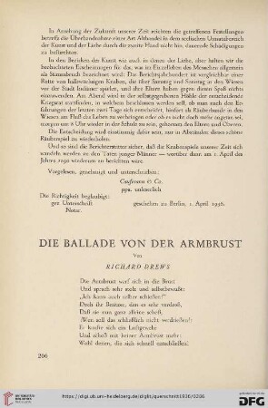 Die Ballade von der Armbrust