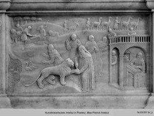 Altar des heiligen Hieronymus : Altarretabel mit dem heiligen Hieronymus : Szenen aus dem Leben des heiligen Hieronymus
