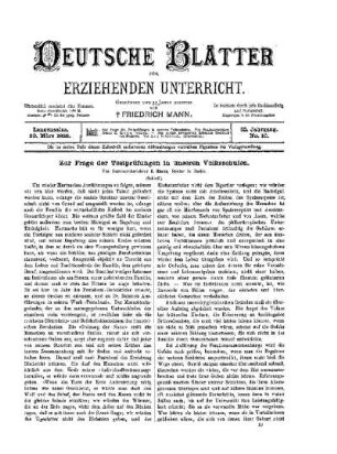 Zur Frage der Testprüfungen in unseren Volksschulen : (Schluß)