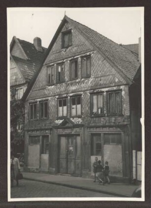 Haus Krumme Straße 37. Detmold. Krumme Straße. Ansitskarte. Papierabzug