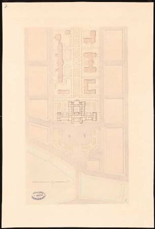 Kollegiengebäude der Kaiser-Wilhelm-Universität Straßburg Wettbewerb: Lageplan
