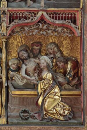 Szenen aus dem Marienleben und der Passion Christi — Grablegung