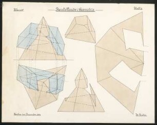Übung in Darstellender Geometrie: Geometrische Körper und Schnittflächen