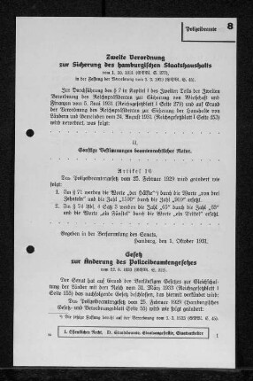 8 Polizeibeamte