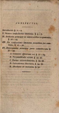 Diss. ... de confessione limitata in causis criminalibus
