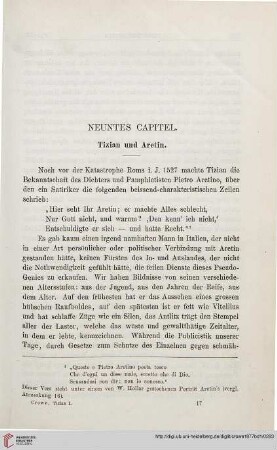 Neuntes Capitel. Tizian und Aretin