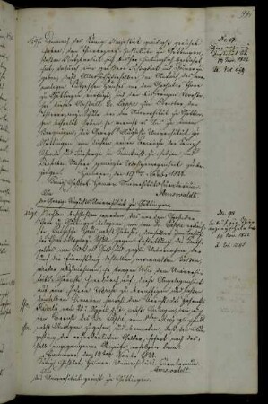 Ankauf des Lutzeschen Hauses für die Tierarzneischule und Ernennung des Dr. Lappe zum Direktor.
