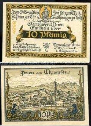 Prien, Notgeldserie, 10 Pfennig