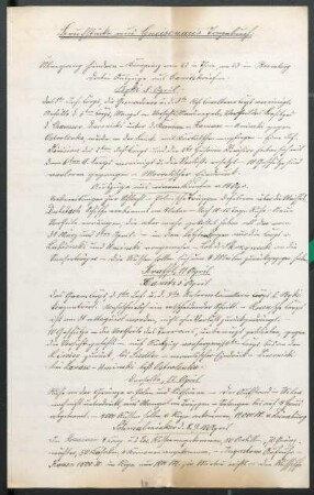 Fragmente des Gneisenau-Tagebuches (Abschrift). Darin: Bekämpfung des polnischen Aufstandes. 1831