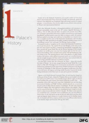 1. The Palace's history