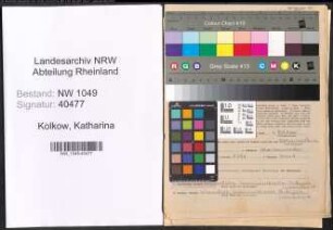 Entnazifizierung Katharina Von Kolkow , geb. 20.05.1898 (Lehrerin)