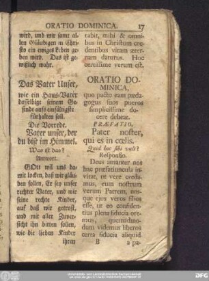 Das Vater Unser, wie ein Haus-Vater dasselbige seinem Gesinde aufs einfältigste fürhalten soll.