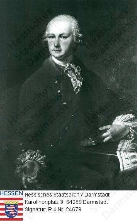 Wambolt, Philipp Franz Freiherr v. (1732-1806) / Porträt, Kniestück