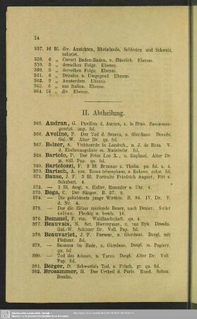 II. Abtheilung