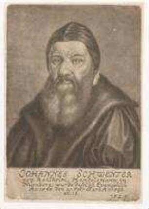 Johannes Schwenter (= Hans I. Schwendter) aus Kelheim, Handelsmann in Nürnberg; gest. 1596