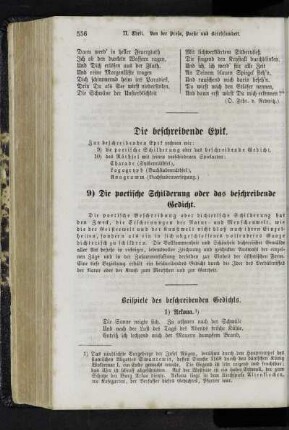 Die beschreibende Epik