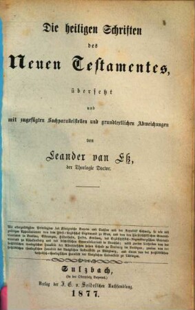 Die Heiligen Schriften des Alten und Neuen Testamentes, 2