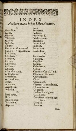 Index Authorum, qui in hoc Libro citantur.