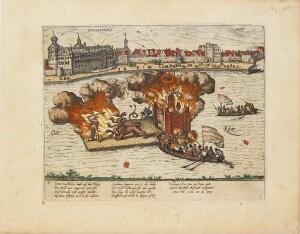 Beschreibung derer Fürstlicher Güligscher ec. Hochzeit:Feuerwerk "Taten des Herkules" am 18. Juni 1585