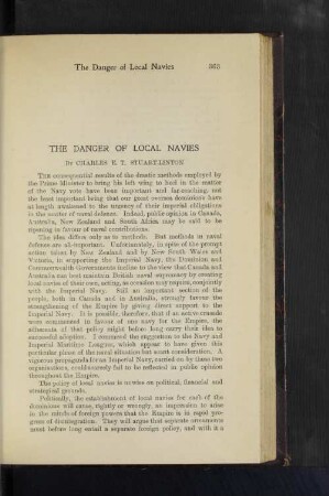 The Danger of Local Navies