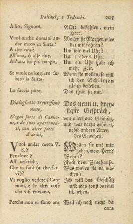 Dialoghetto trentesimo nono / Das neun u. dreysigste Gespräch
