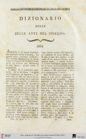 Dizionario delle belle arti del disegno