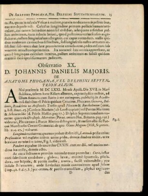 D. Johannis Danielis Majoris