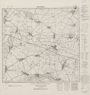 4965 (alte Nr.: 2889) Kostenblut, Meßtischblatt (4 cm - Karte)