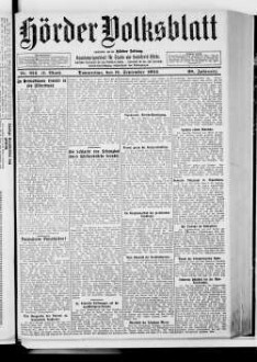 Hörder Volksblatt. 1884-1934