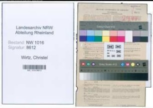 Entnazifizierung Christel Wirtz , geb. 26.02.0000 (Bankangestellte)