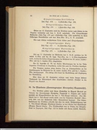 H. In Flandern (Heeresgruppe Kronprinz Rupprecht)