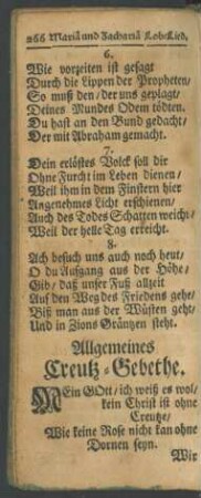 Allgemeines Creutz-Gebethe