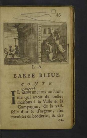 La barbe bleüe.
