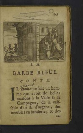 La barbe bleüe.